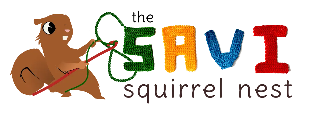Savi Squirrel Nest Logo and Title