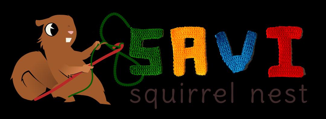 Savi Squirrel Nest Logo and Title